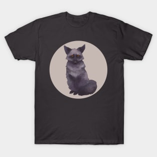 Mystical magic black fox. T-Shirt